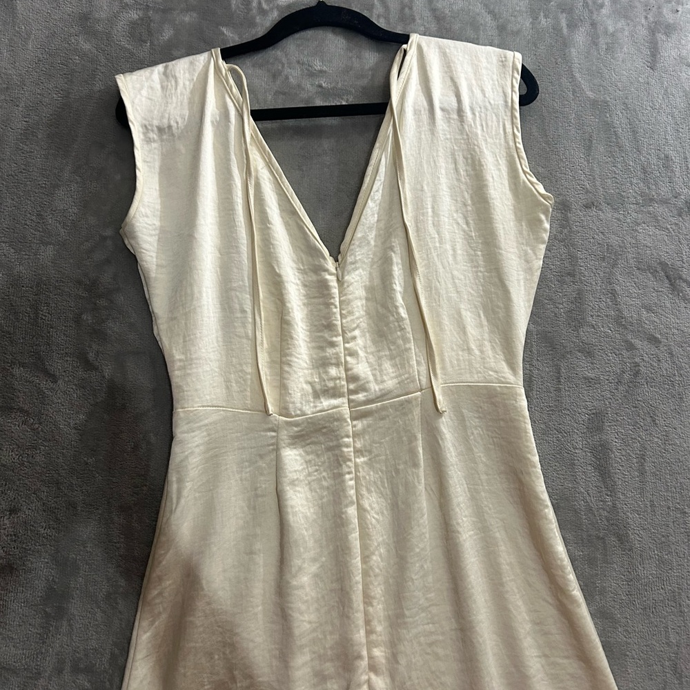 Oak + Fort butter yellow v- neck mini dress - Picture 5 of 7